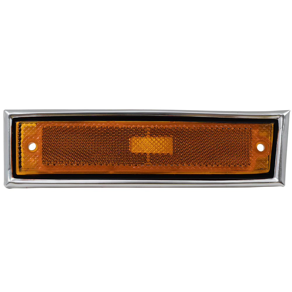 Park/Signal/Side Marker for 1981-1986 C10 Chrome Trim for 1981-1986 C10 Suburban 1988-1991 C1500 1981-1986 C20 1981-1986 C20 Suburban 1988-1991 C2500 1981-1986 C30 1988-1991 C3500 1981-1986 K10 Left