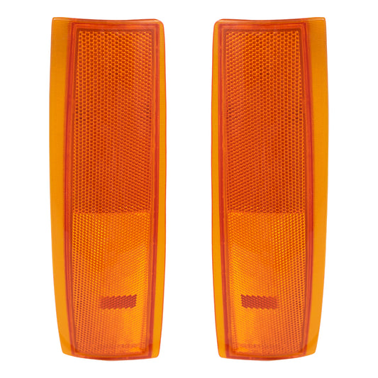 Park/Signal/Side Marker for 1988-1993 C1500 for Composite Headlights for 1992-1993 C1500 Suburban 1988-1993 C2500 1992-1993 C2500 Suburban 1988-1993 C3500 1988-1993 K1500 1992-1993 K1500 Suburban Set