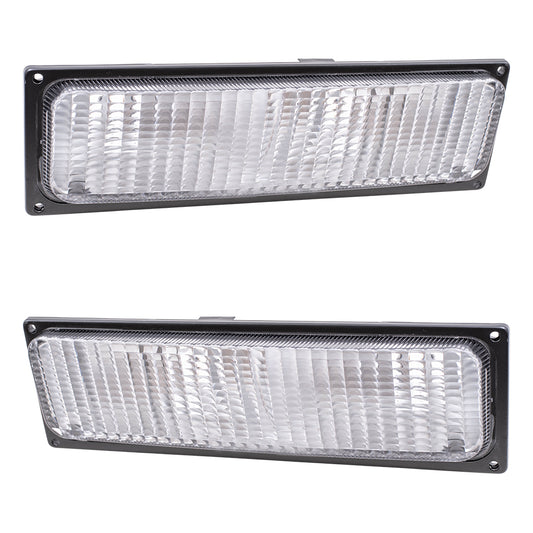 Park/Signal/Side Marker for 1988-1989 C1500 for Dual Sealed Beam Headlights for 1988-1989 C2500 1988-1989 C3500 1988-1989 K1500 1988-1989 K2500 1988-1989 K3500 5974335 Set GM2520103