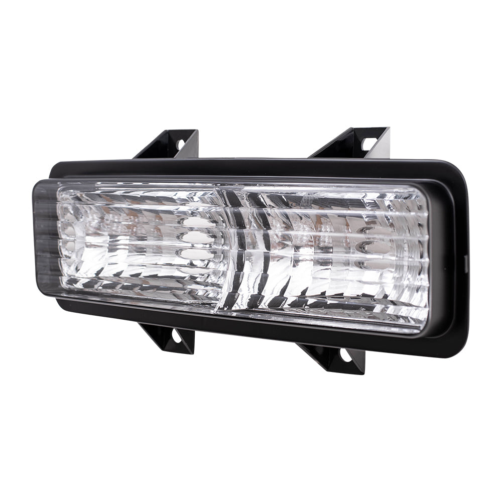 Brock Replacement Passenger Park Signal Front Marker Light Compatible with 1989-1991 R/V Pickup Truck Suburban Blazer Jimmy