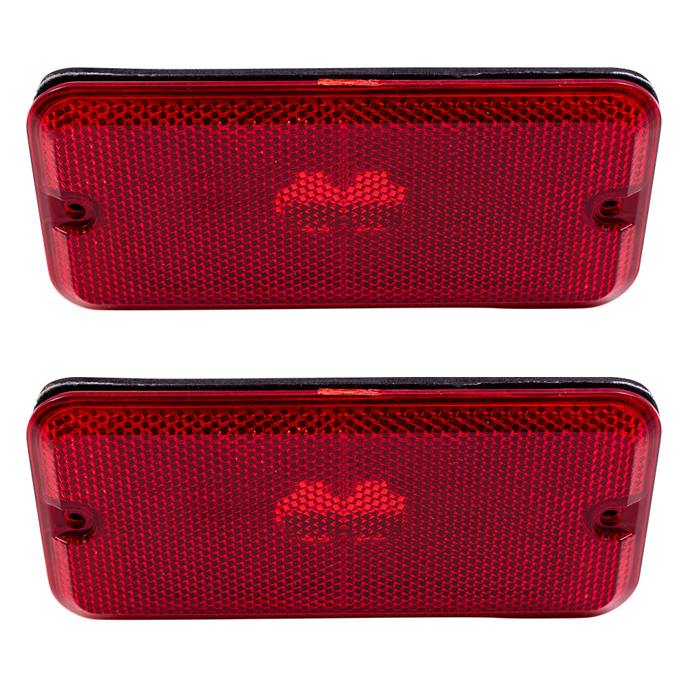 Park/Signal/Side Marker for 1985-1995 G10 Red Left=Right for 1985-1995 G20 1985-1996 G30 1985-1995 G1500 1985-1995 G2500 1985-1996 G3500 1985-1996 P3500 1985-1996 P30 5977809 GM2860101