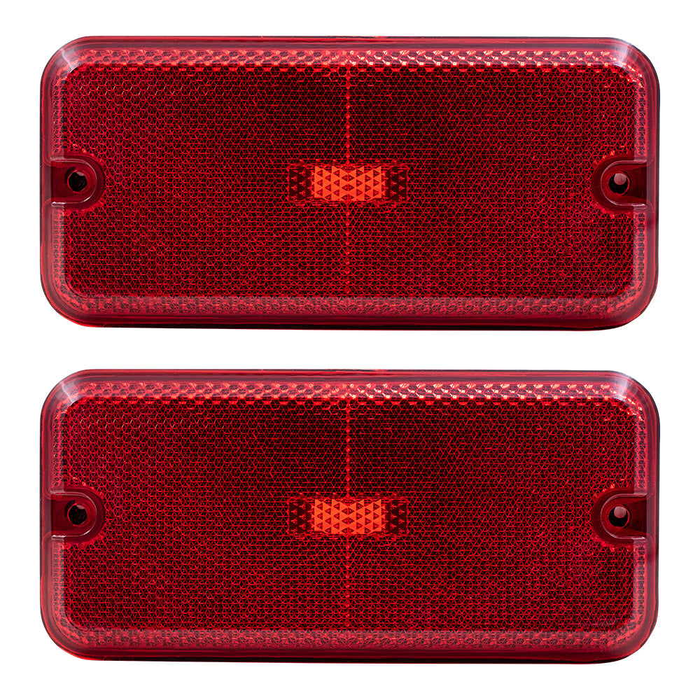 Park/Signal/Side Marker for 1985-1995 G10 Red Left=Right for 1985-1995 G20 1985-1996 G30 1985-1995 G1500 1985-1995 G2500 1985-1996 G3500 1985-1996 P3500 1985-1996 P30 5977809 GM2860101