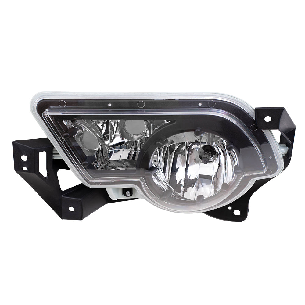 Brock Replacement Driver Fog Light Compatible with 2002-2006 Avalanche Pickup Truck with Body Cladding 15040361