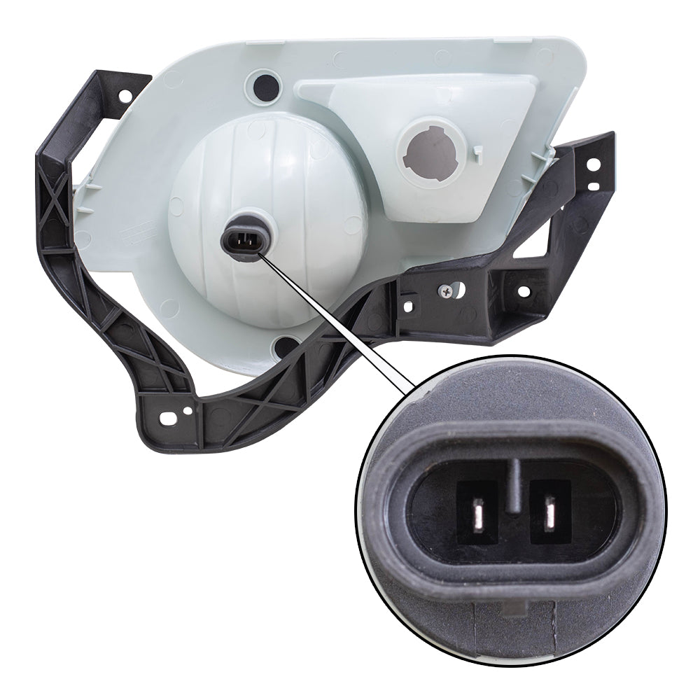 Fog Light for 2002-2006 Avalanche 1500 w/ Body Cladding for 2002-2006 Avalanche 2500 15040361 Set GM2592141