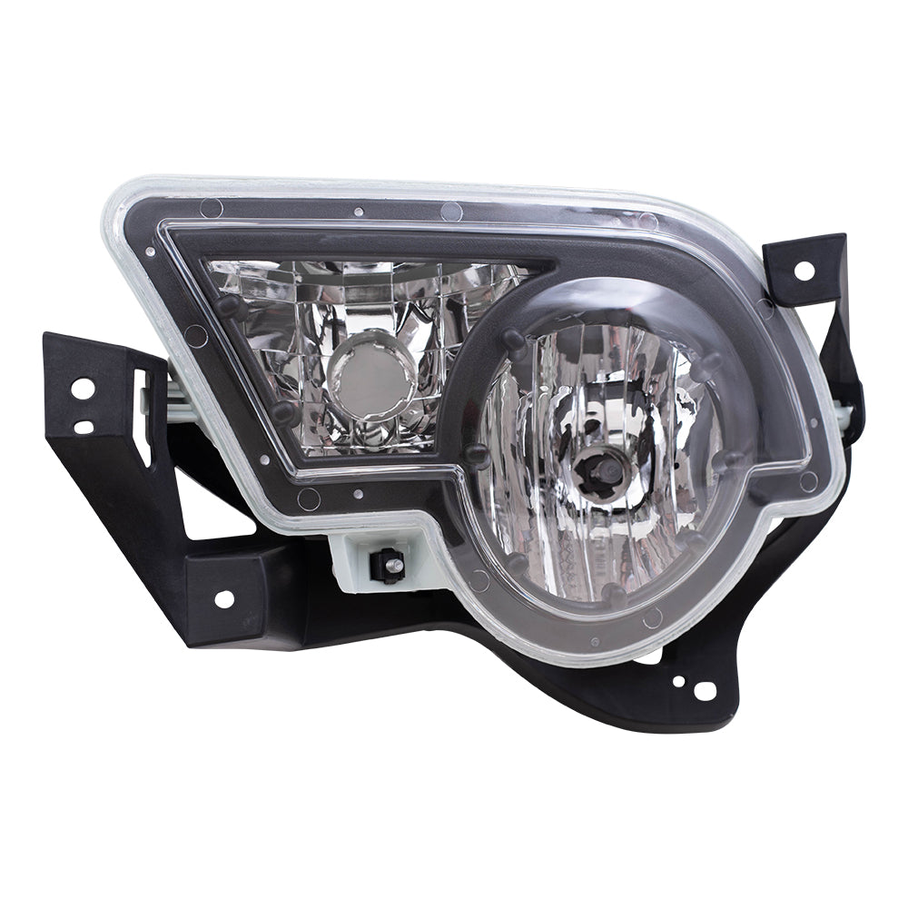 Brock Replacement Driver Fog Light Compatible with 2002-2006 Avalanche Pickup Truck with Body Cladding 15040361