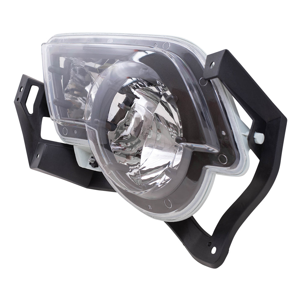 Brock Replacement Driver Fog Light Compatible with 2002-2006 Avalanche Pickup Truck with Body Cladding 15040361