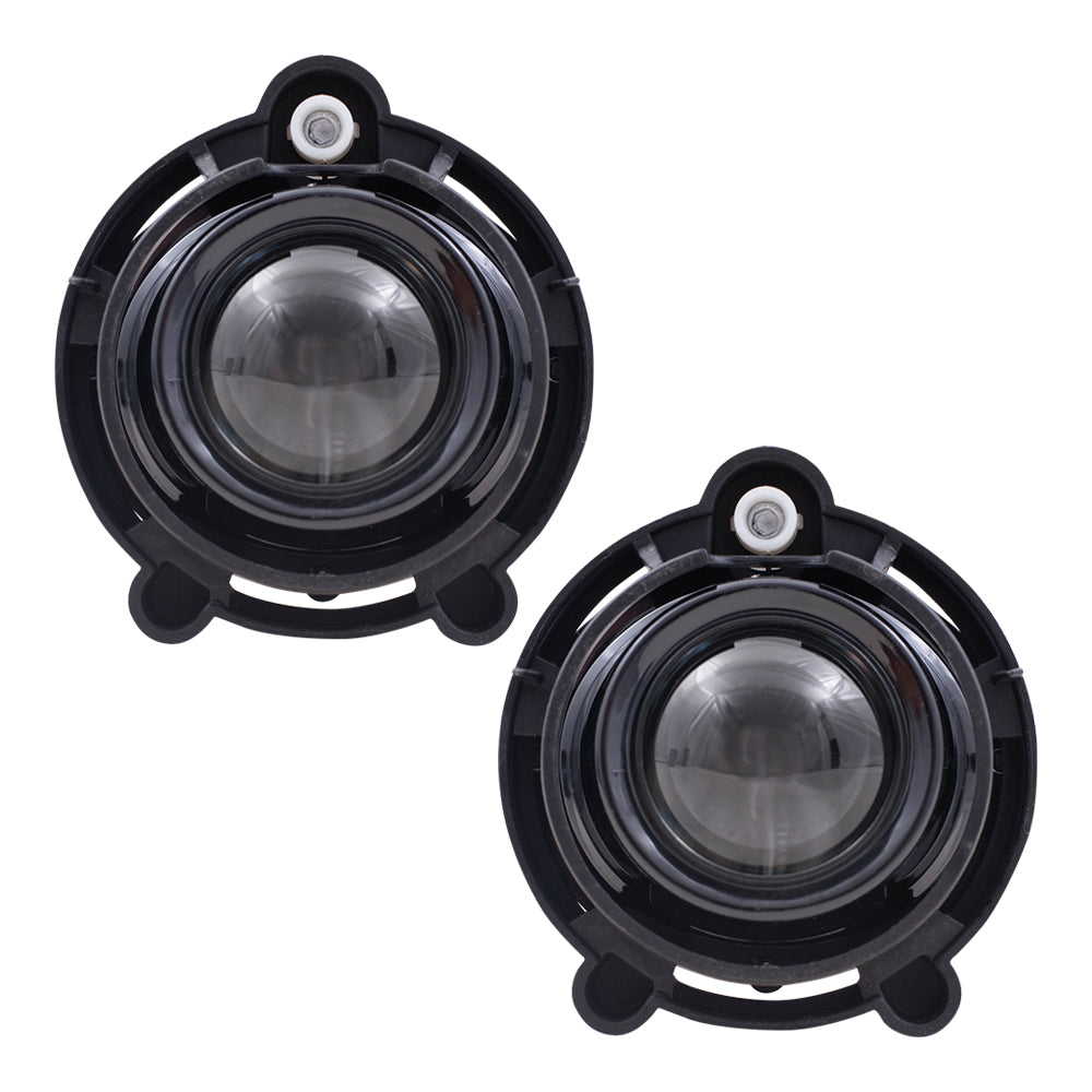 Brock Replacement Driver and Passenger Set Fog Lights Compatible with Impala Equinox Enclave Traverse Malibu Acadia 10335108