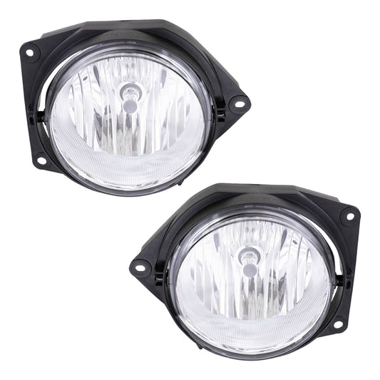 Fog Light for 2006-2010 H3 w/o Bulb Shield for 2009-2010 H3T 25949923 Set HU2592101