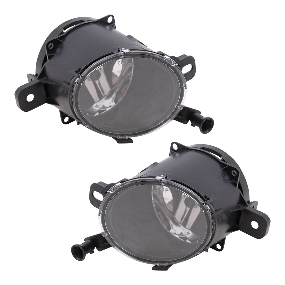 Brock Replacement Driver and Passenger Set Fog Lights Compatible with SRX Malibu & Limited SS 94708773 94708774