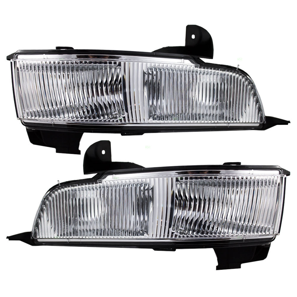 Brock Replacement Driver and Passenger Set Fog Lights Compatible with 2006-2011 DTS 25797625 25797624