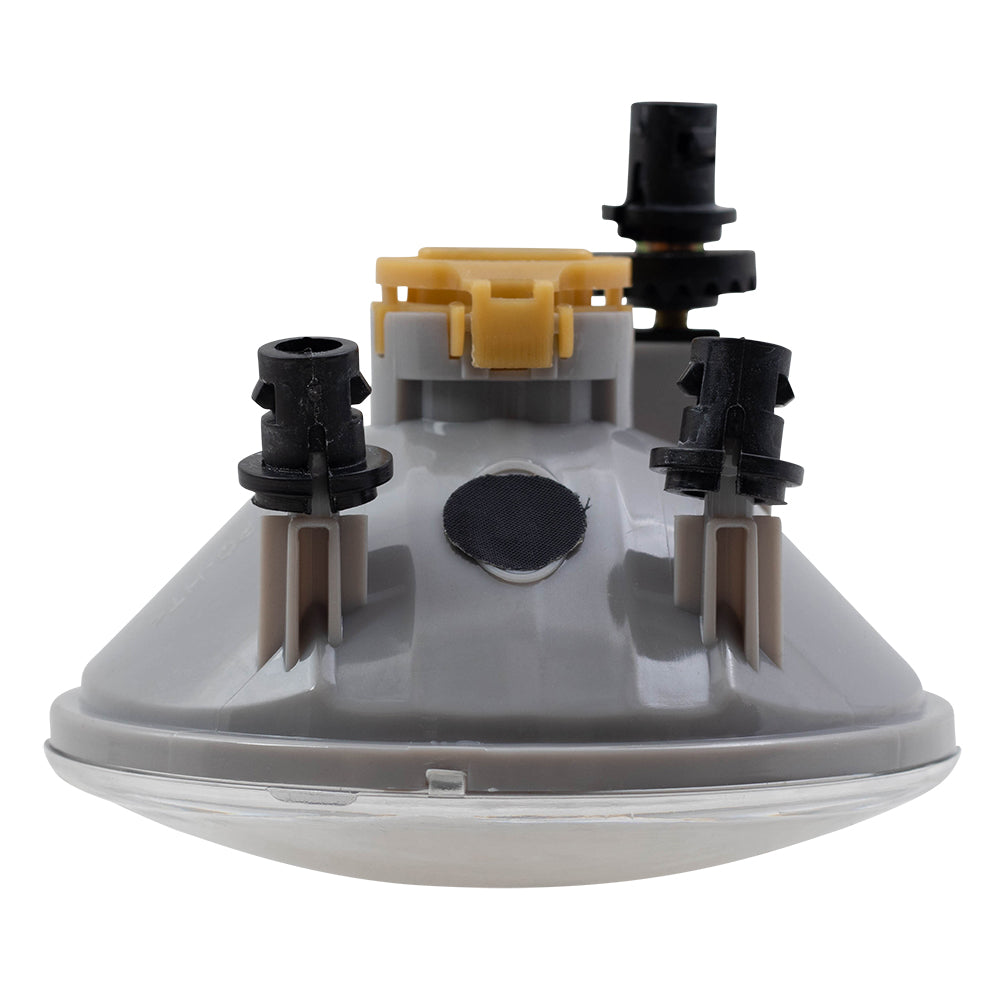 Brock Replacement Driver and Passenger Set Fog Lights Round Lamp Compatible with 2015-2019 Silverado & Sierra Denali Colorado Canyon Pickup Truck