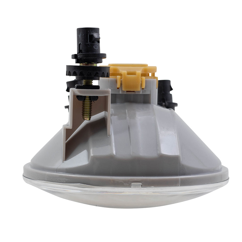 Brock Replacement Driver and Passenger Set Fog Lights Round Lamp Compatible with 2015-2019 Silverado & Sierra Denali Colorado Canyon Pickup Truck
