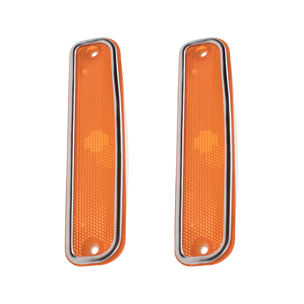 Park/Signal/Side Marker for 1975-1980 C10 Chrome Trim L=R for 1973-1980 C10 Suburban 1979-1980 C1500 1979-1980 C1500 Suburban 1975-1980 C20 1973-1980 C20 Suburban 1979-1980 C2500 1975-1980 C30