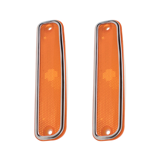 Park/Signal/Side Marker for 1975-1980 C10 Chrome Trim L=R for 1973-1980 C10 Suburban 1979-1980 C1500 1979-1980 C1500 Suburban 1975-1980 C20 1973-1980 C20 Suburban 1979-1980 C2500 1975-1980 C30