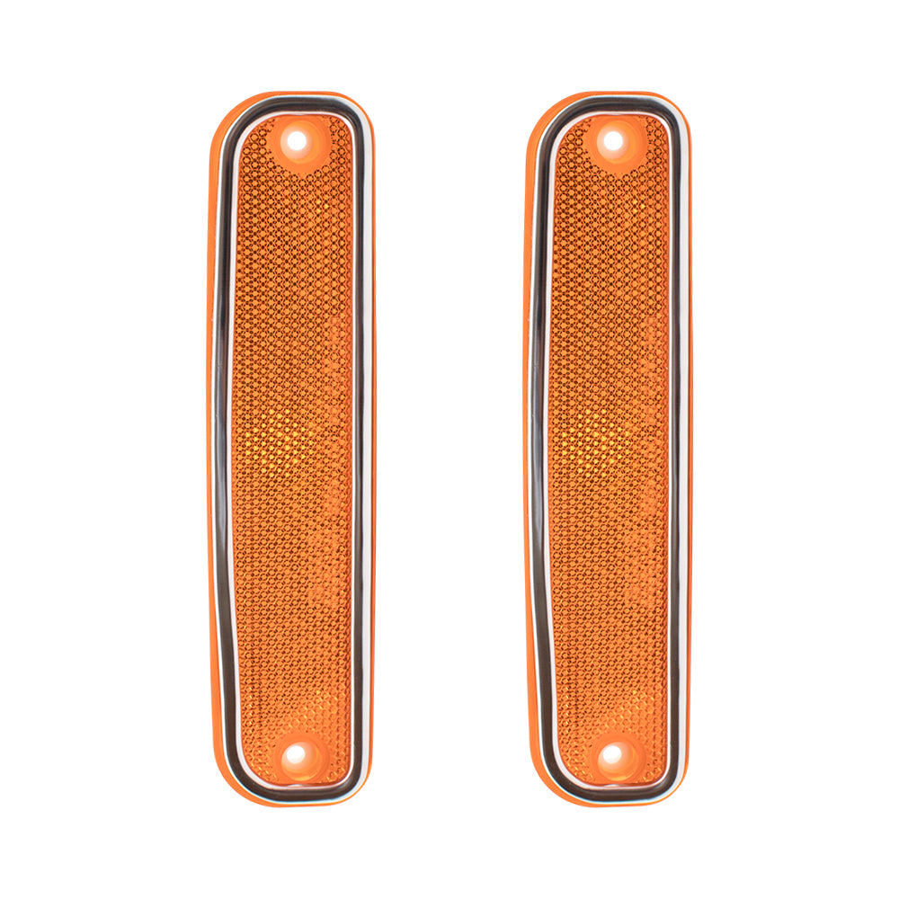 Park/Signal/Side Marker for 1975-1980 C10 Chrome Trim L=R for 1973-1980 C10 Suburban 1979-1980 C1500 1979-1980 C1500 Suburban 1975-1980 C20 1973-1980 C20 Suburban 1979-1980 C2500 1975-1980 C30
