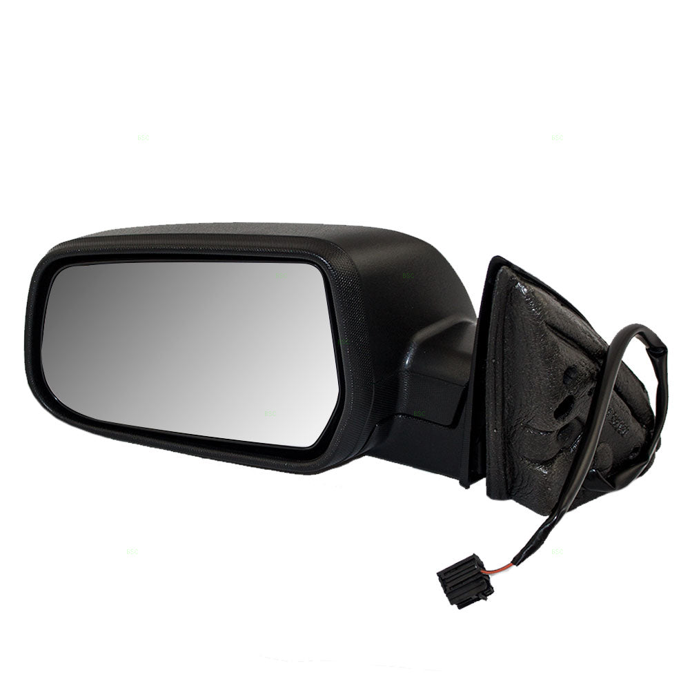 Brock Replacement Driver Side Power Mirror Textured Black without Heat, Memory or Spotter Glass Compatible with 2010-2014 Equinox & 2010-2014 Terrain