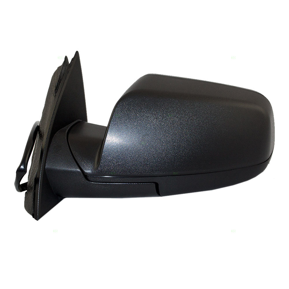 Brock Replacement Driver Side Power Mirror Textured Black without Heat, Memory or Spotter Glass Compatible with 2010-2014 Equinox & 2010-2014 Terrain
