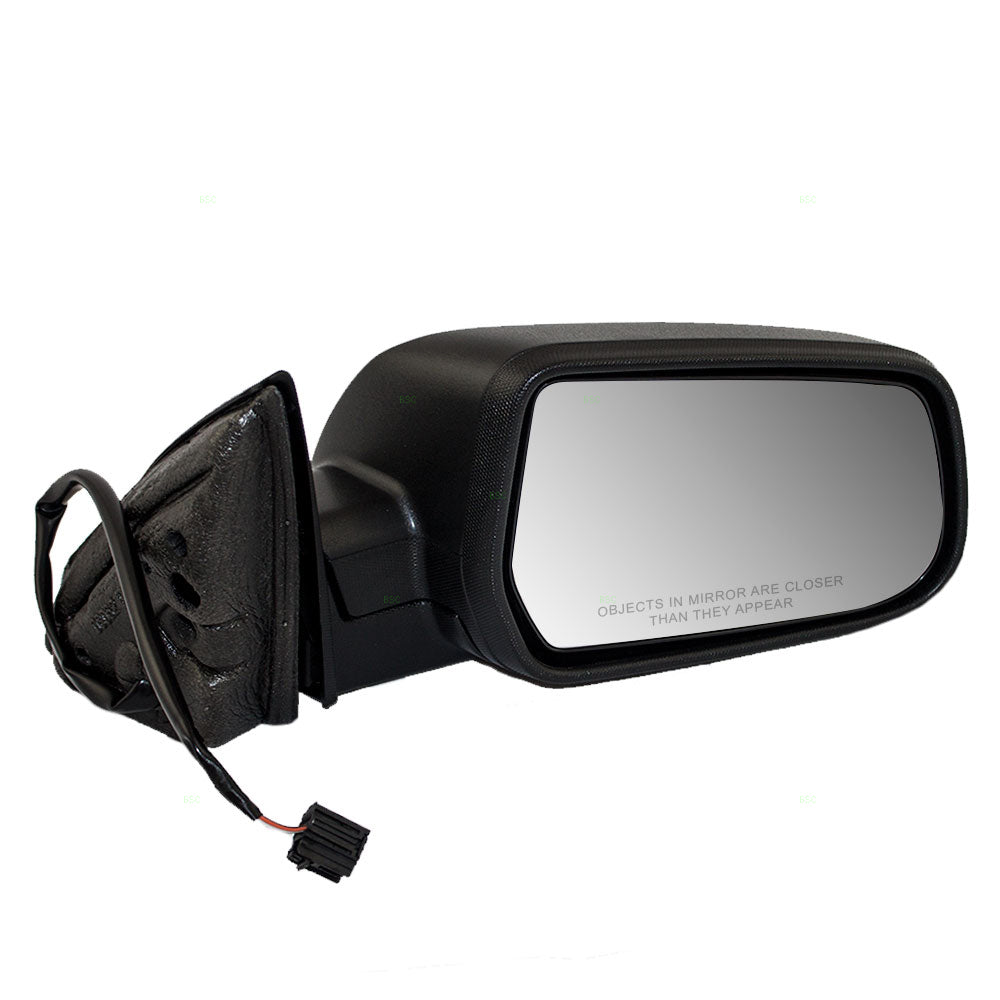 Brock Replacement Passenger Side Power Mirror Textured Black without Heat, Memory or Spotter Glass Compatible with 2010-2014 Equinox & 2010-2014 Terrain