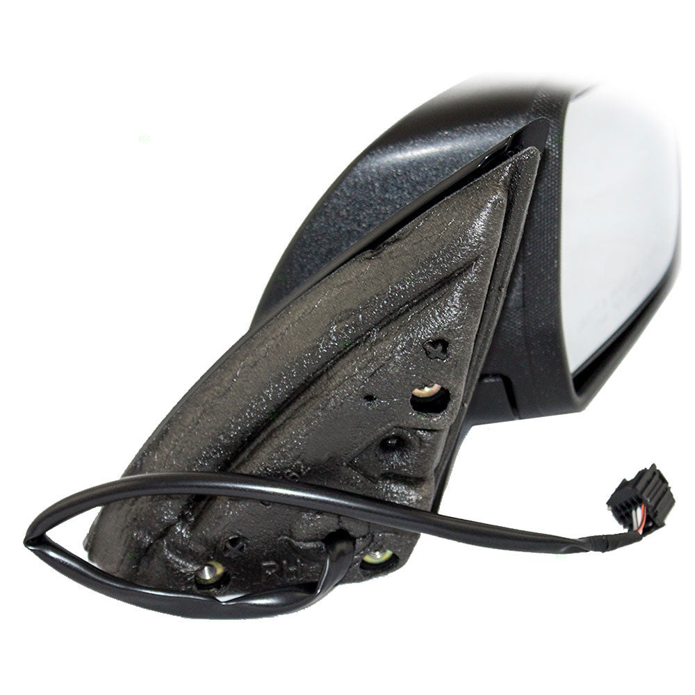 Brock Replacement Passenger Side Power Mirror Textured Black without Heat, Memory or Spotter Glass Compatible with 2010-2014 Equinox & 2010-2014 Terrain