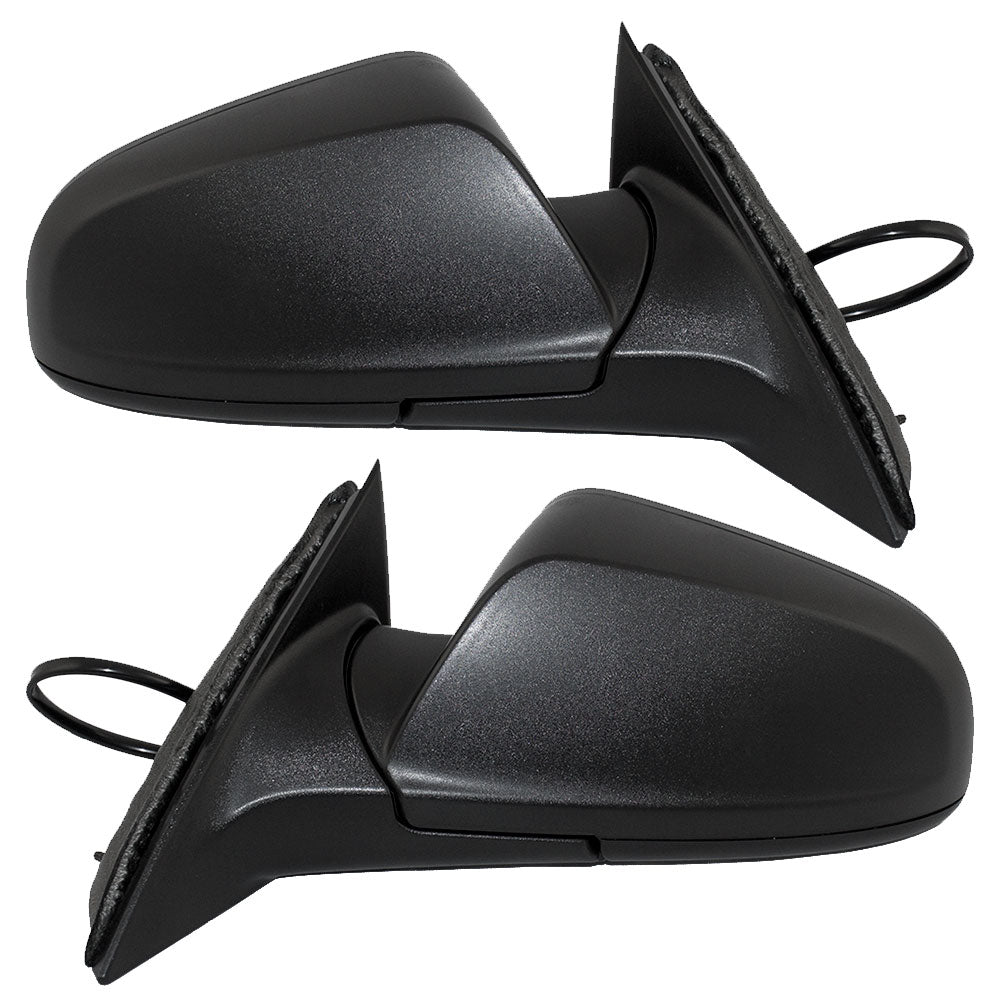 Brock Replacement Driver and Passenger Set Power Side Door Mirrors Compatible with Malibu Aura 20893859 20893858
