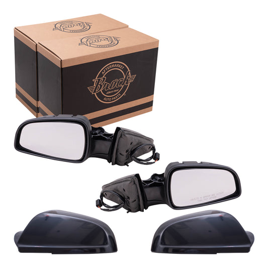 Power Mirror for 2008-2012 Malibu Manual Fold for 2007-2009 Aura 20893752 Set GM1320342
