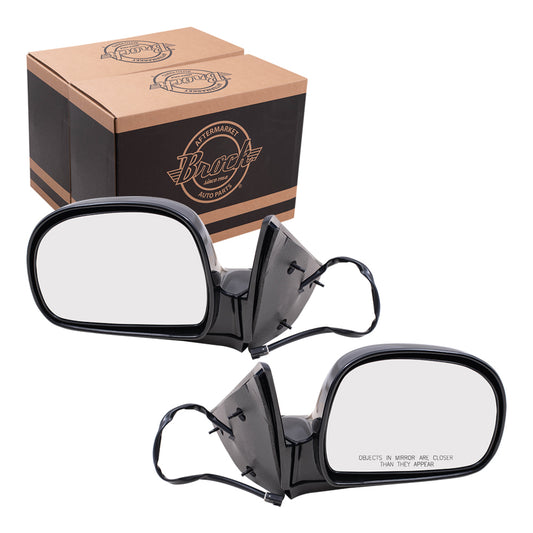 Power Mirror for 1995-1997 Blazer Manual Fold for 1994-1997 S10 for 1995-1997 Jimmy for 1994-1997 Sonoma for 1997 Hombre for 1996-1997 Bravada 17801665 Set GM1320127