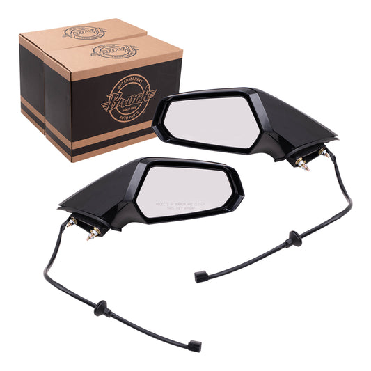 Power Mirror for 2010-2015 Camaro Non-Fold 22762487 Set GM1320405
