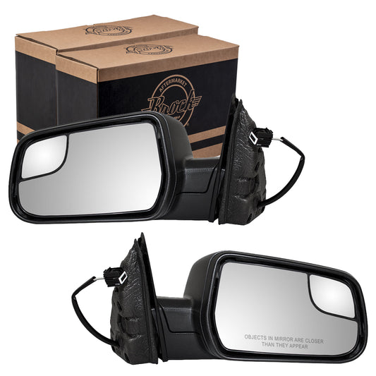 Power Mirror for 2010-2014 Equinox Spotter Glass Manual Fold for 2010-2014 Terrain 22818262 Set GM1320452