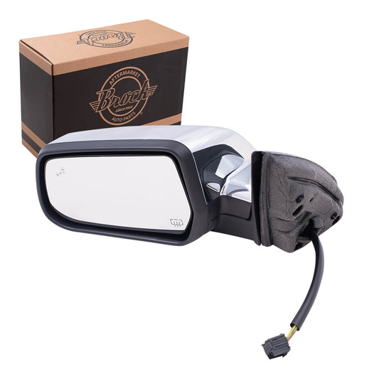 Power Mirror for 2015-2017 Terrain Blind Spot Detection Memory Heated Manual Fold 23219861 Left GM1320491