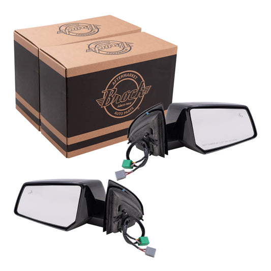 Power Mirror for 2013-2017 Traverse Blind Spot Detection Turn Signal Indicator Heated Power Fold for 2013-2016 Acadia for 2017 Acadia Limited 84216799 Set GM1320592