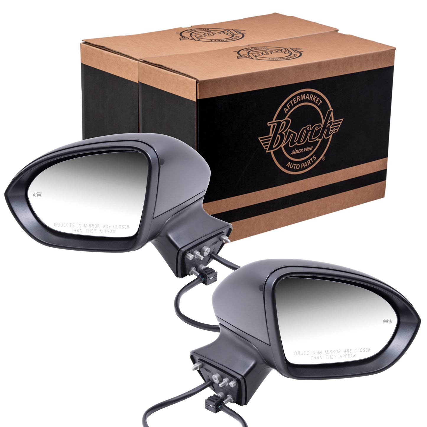 Power Mirror for 2016-2019 Cruze Blind Spot Detection Heated Non-Fold for 2016 Cruze Limited 39125817 Set GM1320543