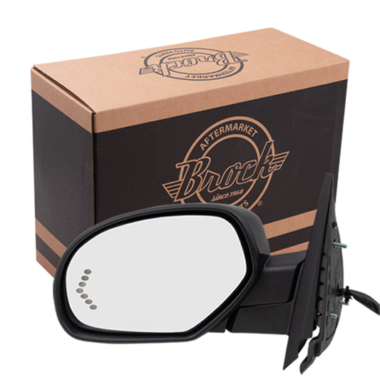 Power Mirror for 2007-2008 Silverado 1500 Exc Classic Power Turn Signal Indicator Memory Heated Power Fold for 2007-2008 Silverado 2500 25831035 Left GM1320339