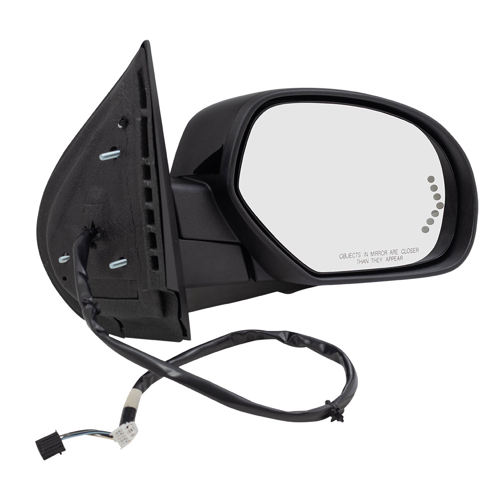 Brock Replacement Driver and Passenger Set Power Folding Mirrors Heated Signal Memory Compatible with 2007-2008 Silverado Sierra Pickup Truck