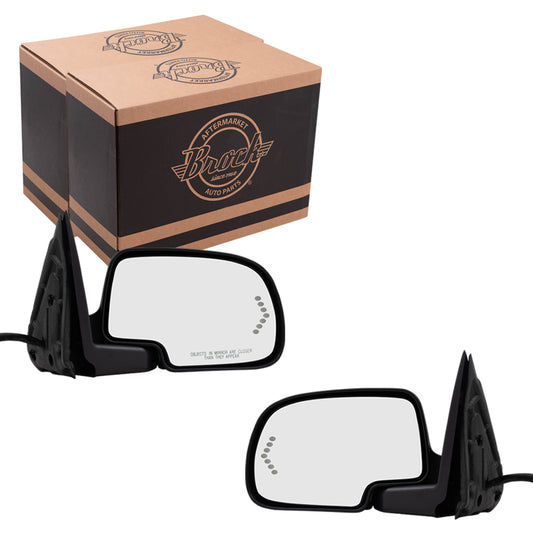 Power Mirror for 2003-2006 Silverado 1500 Turn Signal Indicator Memory Heated Power Fold for 2003-2006 Silverado 1500 HD for 2003-2004 Sierra 2500 for 2007 Sierra 3500 Classic 15124827 Set GM1320362