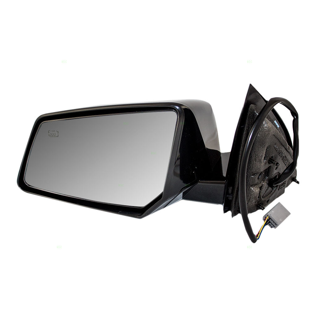 Brock Replacement Driver Power Side Door Mirror Heated Ready-to-Paint Compatible with Outlook Acadia Traverse 25894453