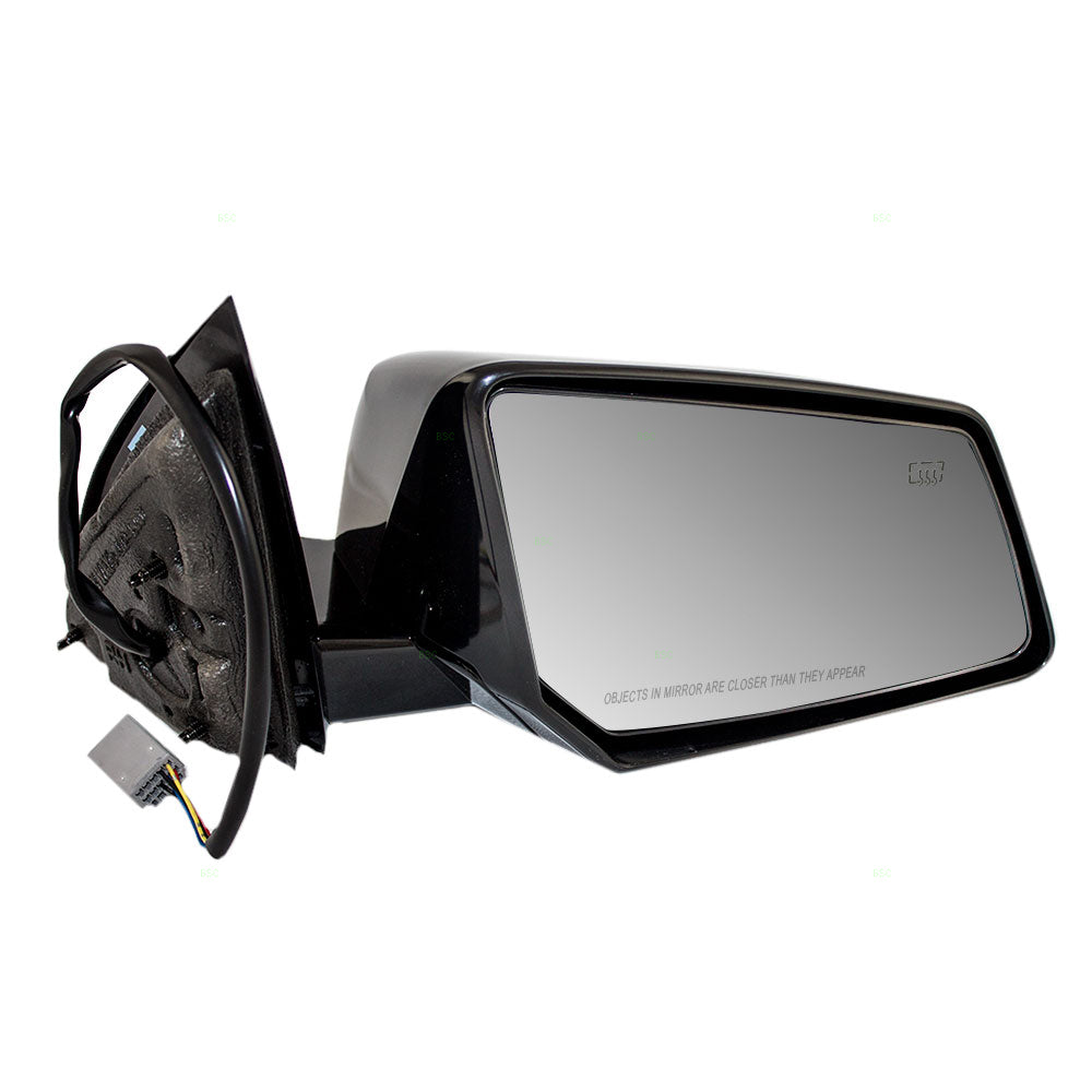 Brock Replacement Passenger Power Side Door Mirror Heated Ready-to-Paint Compatible with Outlook Acadia Traverse 25894454