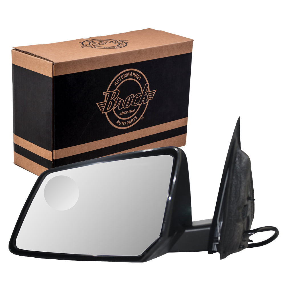 Brock Replacement Driver Power Side Door Mirror Heated Signal w/ Blind Spot Glass Compatible with Traverse Acadia Outlook