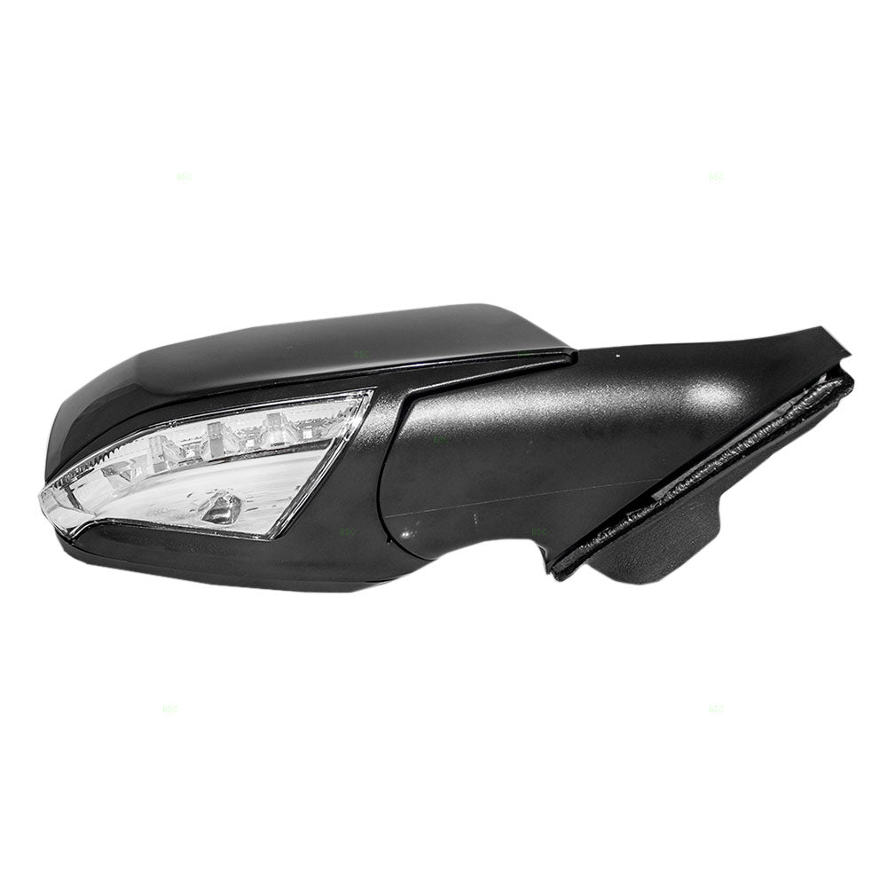 Brock Replacement Passenger Power Side Door Mirror Heated Signal & Puddle Lamp Compatible with 2010-2013 LaCrosse