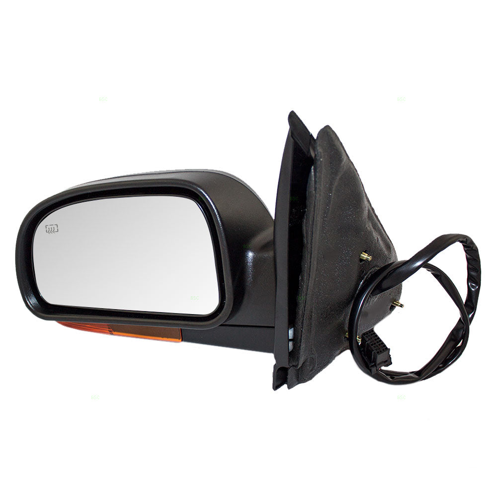 Brock Replacement Driver Power Side Door Mirror Heated Amber Signal Compatible with Trailblazer & EXT Bravada Envoy/Envoy XL
