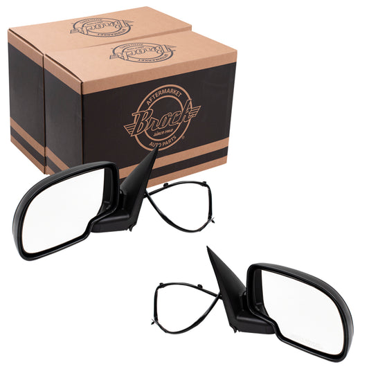 Power Mirror for 2003-2006 Silverado 1500 Heated Manual Fold for 2003-2006 Silverado 1500 HD for 2003-2004 Sierra 2500 for 2007 Sierra 3500 Classic 15226944 Set GM1320293