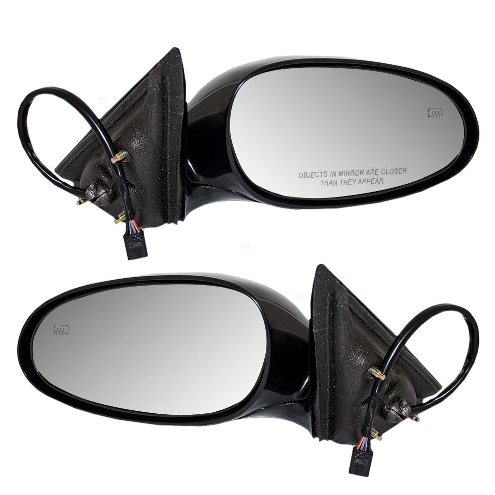 Brock Replacement Driver and Passenger Set Power Side Door Mirrors Heated Compatible with 1997-2002 Century Regal 10316927 10316926