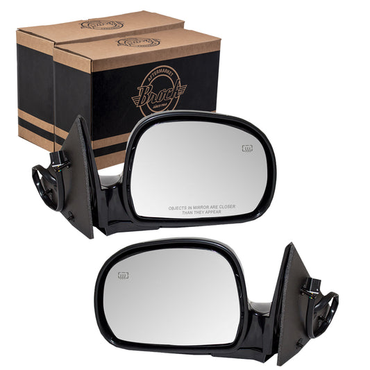 Power Mirror for 1998 Blazer Heated Manual Fold for 1998 S10 15151119 Set GM1320185