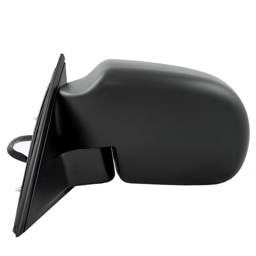 Brock Replacement Driver Power Mirror Heated w/ Metal Base Compatible with Blazer Jimmy Envoy Bravada S10 Sonoma