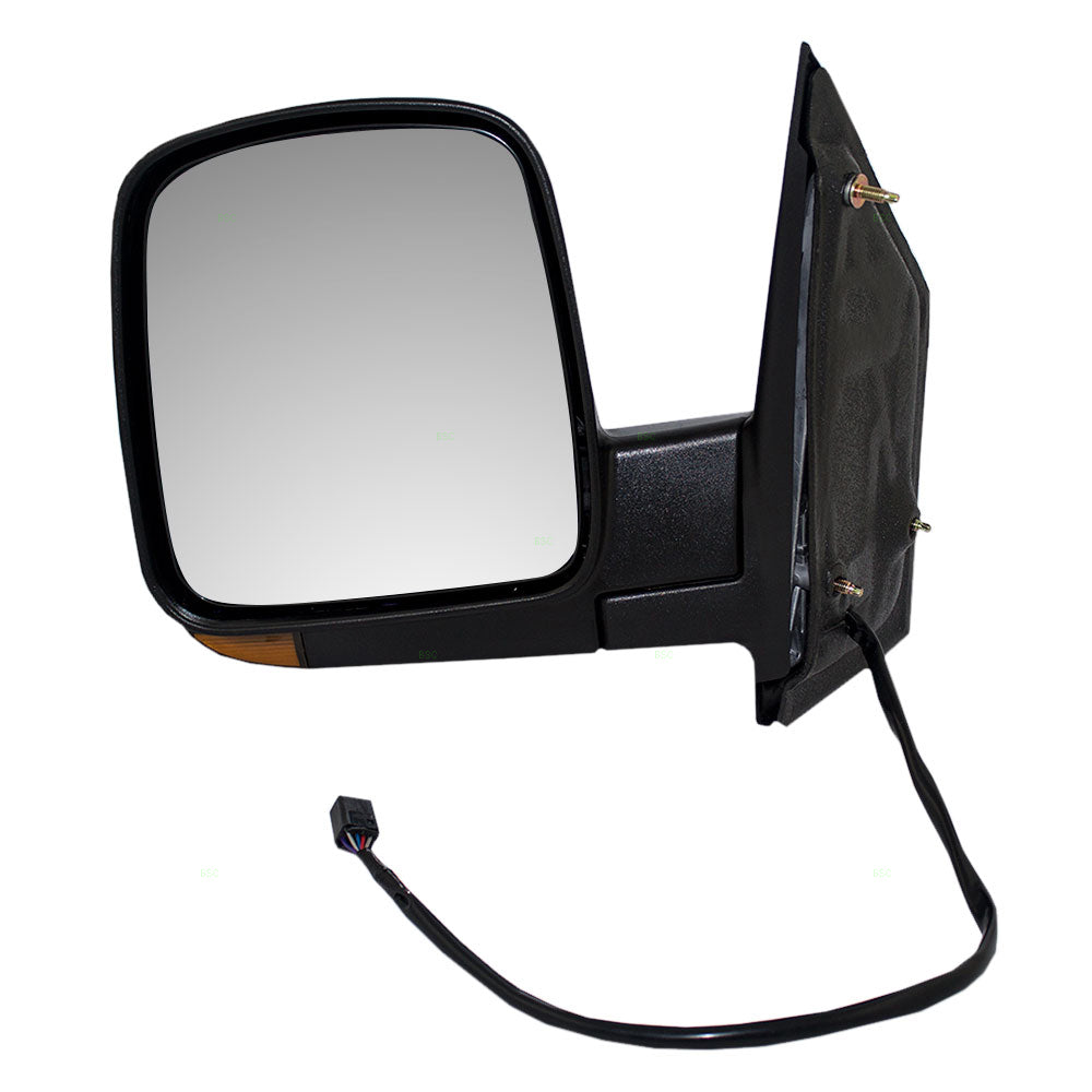 Brock Replacement Driver Power Side Door Mirror Heated Signal Compatible with 2003-2007 Express Savana Van 15937983