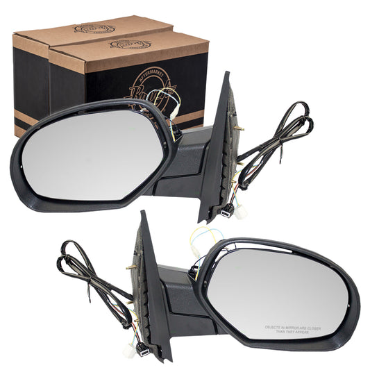 Power Mirror for 2007-2013 Silverado 1500 OEM Replacement Heated Power Fold for 2007-2009 Silverado 2500 for 2007-2014 Tahoe for 2007-2014 Suburban 1500 for 2007-2013 Suburban 2500 Set