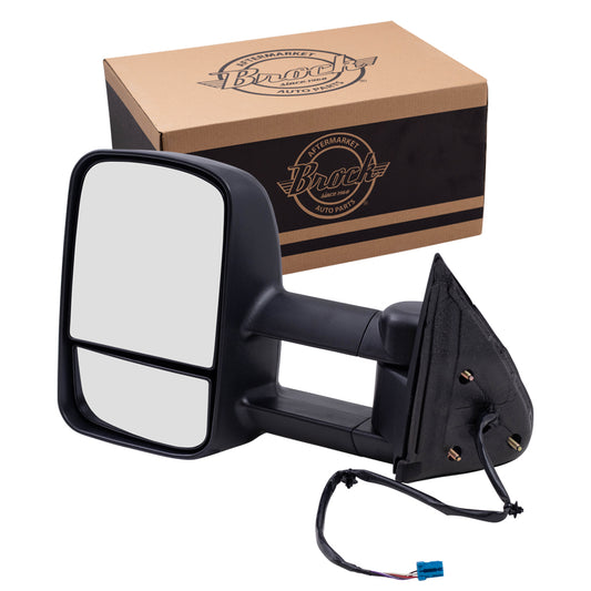 Power Mirror for 2003-2006 Silverado 1500 Extendable Performance Upgrade Heated Manual Fold for 2003-2006 Silverado 1500 HD for 2003-2004 Sierra 2500 for 2007 Sierra 3500 Classic Left GM1320410