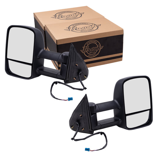 Power Mirror for 2003-2006 Silverado 1500 Extendable Performance Upgrade Heated Manual Fold for 2003-2006 Silverado 1500 HD for 2003-2004 Sierra 2500 for 2007 Sierra 3500 Classic Set GM1320410