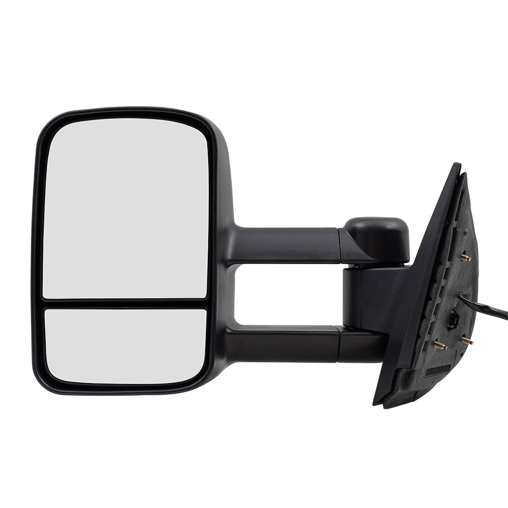 Power Towing Mirror for 2007-2013 Silverado 1500 Extendable Non-OEM Type Heated Manual Fold for 2007-2014 Silverado 2500 for 2007-2014 Tahoe for 2007-2013 Suburban 2500 for 2014 Suburban Left