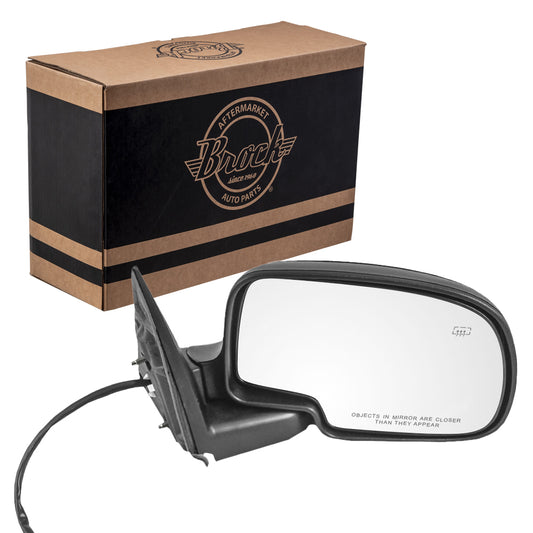 Power Mirror for 1999-2002 Silverado 1500 1 Piece Housing Heated Manual Fold for 2001-2002 Silverado 1500 HD for 2000-2002 Tahoe for 2000-2002 Suburban 2500 for 2002 Avalanche 2500 for 2002 Escalade