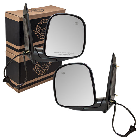 Power Mirror for 1996-2002 Express 1500 1 Piece Glass Sail Mounted Heated Manual Fold for 1996-2002 Express 2500 15768768 Set GM1320228